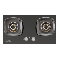 兴邦一级能效直燃火双眼燃气灶下进风6.0千瓦热电偶熄火保护钢化玻璃台嵌两用