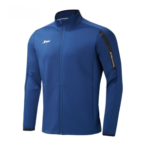 特步针织外套978329068007(石青蓝)