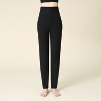 年加绒保暖妈妈裤子女冬装松紧腰中老年修身保暖裤长裤中年女