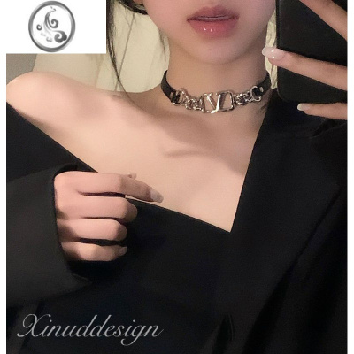JiMi2023年新款欧美高级感项链女ins脖颈链轻奢小众设计感choker项圈
