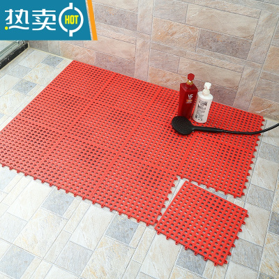 敬平浴室防滑垫卫生间地垫大面积拼接洗澡防摔洗手间厨房脚垫镂空隔水