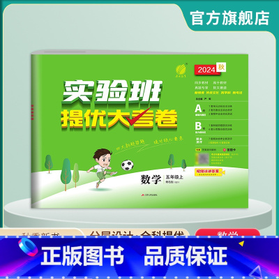 数学 五年级上 [正版]2024年秋 小学数学实验班提优大考卷五年级上册青岛版 春雨教育5年级上册QD单元基础巩固分层能