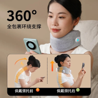 和正颈部按摩器 震动热敷按摩护颈枕颈托防防低头U5