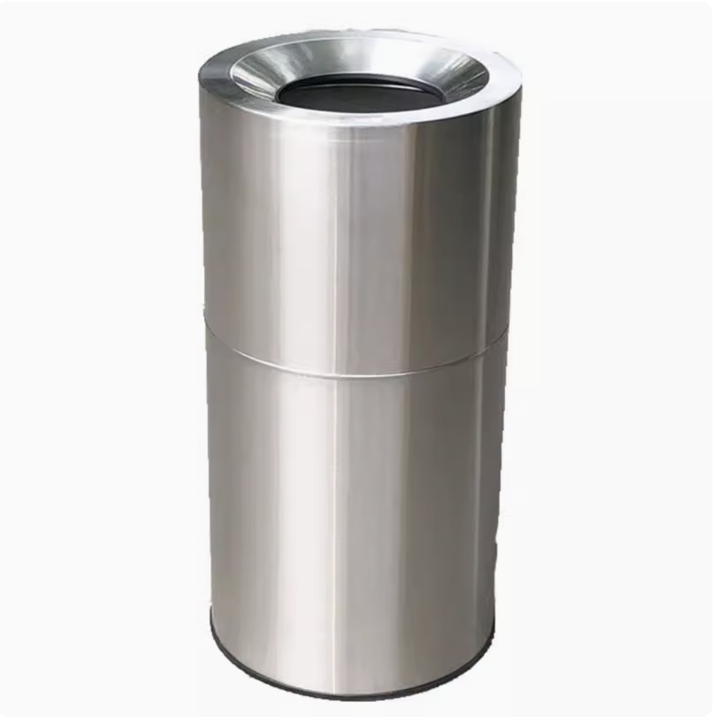 德力彩 不锈钢垃圾桶 直径380mm*高770mm 个
