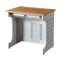 臻远ZY4012416隐藏式翻转电脑桌培训桌教室机房多媒体学习桌办公桌B款单人位