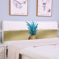 家柏饰(CORATED)欧式全包床头罩套床头套罩弹力布软包床靠背罩防尘保护套1.51.8米 金菠萝 2.2米