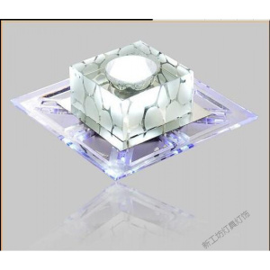 苏宁放心购 led水晶灯现代简约过道灯玄关灯走廊灯饰厅灯入户创意吸顶灯具