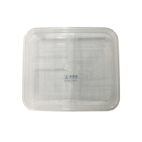 奥德鑫一次性PP餐盒 透明三格快餐盒饭1000ml 单个/整箱