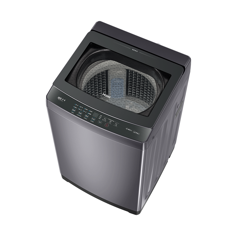 海尔全自动直驱波轮洗衣机10kg大容量手搓洗防缠绕一级能效玻璃顶盖节能