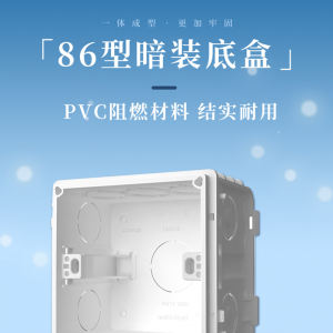 罗格朗 86型暗装底盒 白色 K95130 个
