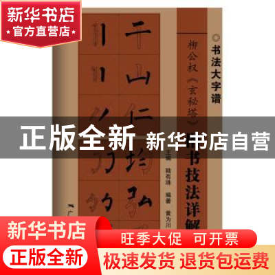 正版 柳公权《玄秘塔》楷书技法详解 陆有珠,何浏,陆炎 广西美