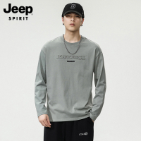 吉普长袖t恤男纯棉打底衫男新款上衣春季男士短袖t恤男装卫衣夏季