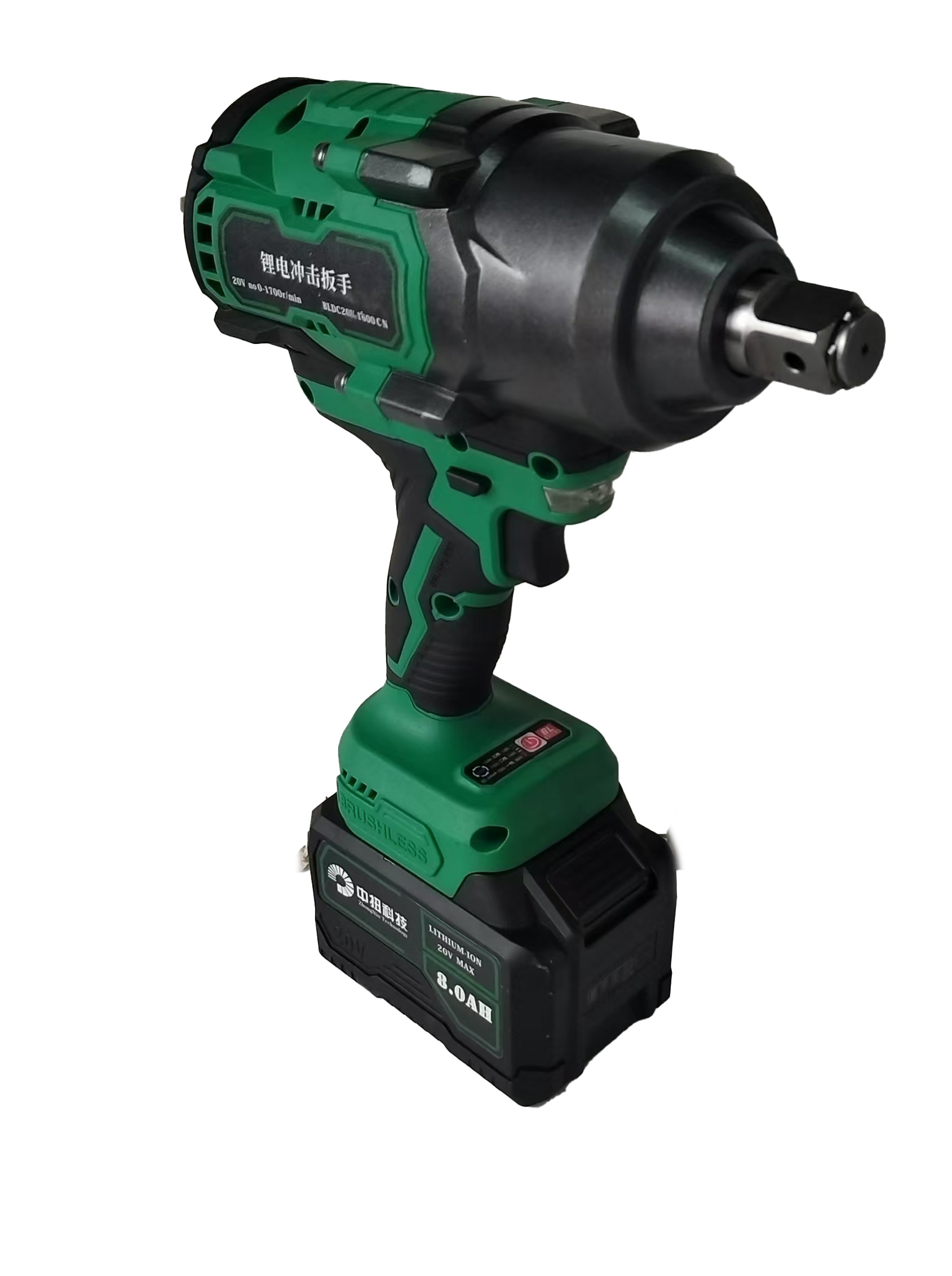 中扭科技 无刷充电式3/4高扭矩冲击扳手套装 BLDC20V-1600 CN /台(不含电池充电器)