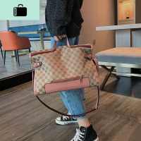 2020新款帆布包女单肩包百搭时尚印花大包通勤手提托特包大容量包NEW LAKE女士单肩包