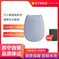 冇心猪猪无水暖袋暖手袋充电式防爆秋冬暖宝宝女生用毛绒可爱敷肚子热水袋暖手宝神器Q33-芋泥紫(含充电宝)