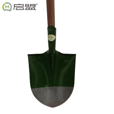 启盟 铁锹带锹柄大号尖头锹30cm QM-80073\把