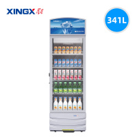星星(XINGX)LSC-370WE展示柜商用341升 风冷无霜立式冷藏保鲜陈列柜 商超便利店玻璃门啤酒饮料柜