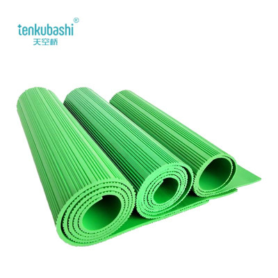 天空桥 绝缘胶皮 绿色条纹5mm*1米*10米 10kv 卷