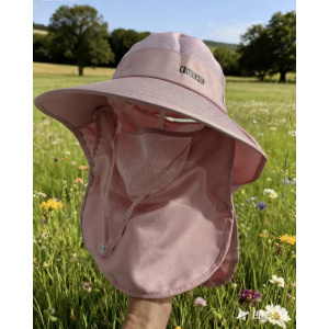 全方位防晒帽夏遮阳渔夫帽户外面罩护颈一体大帽檐太阳帽防紫外线