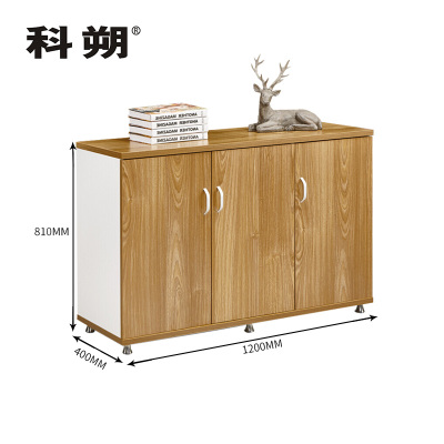 科朔 文件柜矮柜三门柜资料柜木质办公室文件柜KSF3028