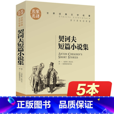 [正版]契诃夫短篇小说选 名家名译 契科夫国际大奖精选 世界文学名著书籍 全套经典原著外国 书高中生中学生课外必读