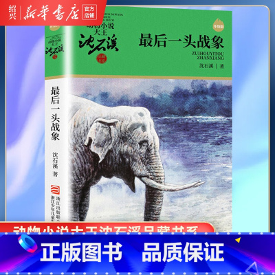最后一头战象 [正版]书店后一头战象 升级版 动物小说大王沈石溪品藏书系 小学三四五六年级课外阅读书籍动物小说 浙江少年
