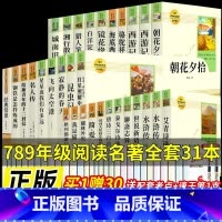 [人教版-全套31册]七八九初中必读名著 [正版]红岩和红星照耀中国和昆虫记人教版原著完整版人民教育出版社经典常谈钢铁是