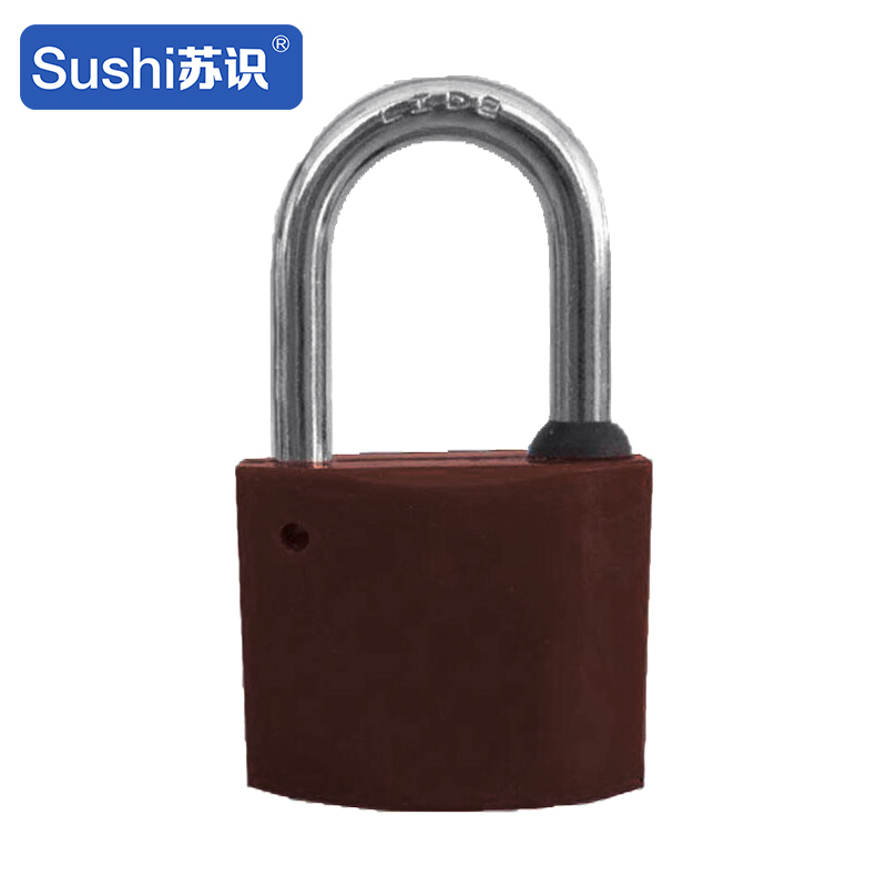 苏识 35mm 咖啡色 梅花塑钢锁 1.00 个/把 (计价单位:把) 咖啡色