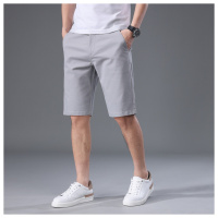 夏季男士休闲短裤直筒宽松五分裤中青年商务通勤百搭中裤男款