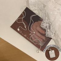 s925纯银圆珠抽拉长款毛衣链秋冬项链高级感轻奢小众气质配饰送女朋友老婆情人节七夕生日礼物