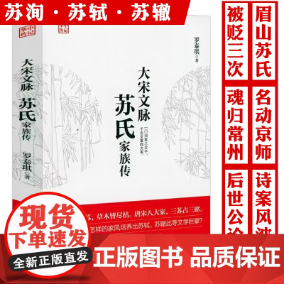大宋文脉:苏氏家族传 苏洵传苏轼苏东坡传苏辙传生平事迹书籍