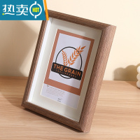敬平实木质相框摆台5摆件6寸7框架挂墙洗照片做成相框加打印8高级感10 胡桃色 16寸[内径30*40]挂墙有机玻璃