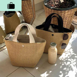 手提编包女2020新款网红ins复古海边沙滩度假夏季田园风编织包NEW LAKE女士单肩包