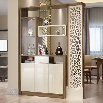 现代简约双面鞋柜厅玄关柜间厅柜客厅加长镂空隔断柜屏风酒柜