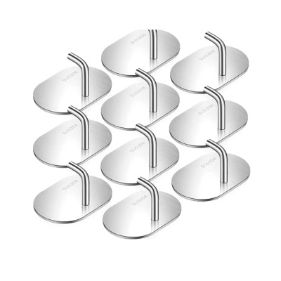 LONMATE 不锈钢挂钩免打孔 10个组 一个