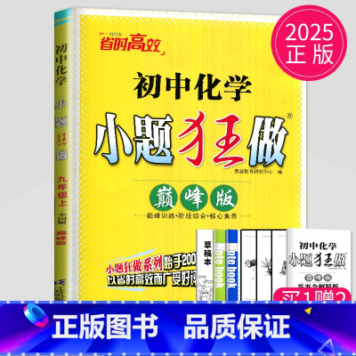 化学 全国通用 九年级/初中三年级 [正版]2025恩波教育初中化学小题狂做巅峰版九年级上册全国版初三9年级上学期九上中
