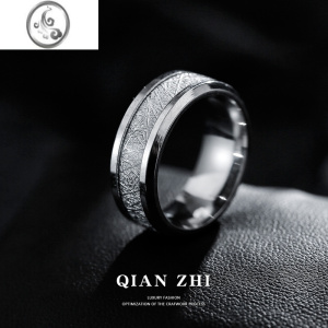 JiMi男士戒指男款潮男个性高级感单身食指戒钛钢潮牌男生指环女潮ins