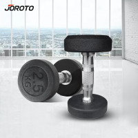 捷瑞特(JOROTO)美国品牌环保包胶哑铃男士手铃家用健身器材2.5公斤一对
