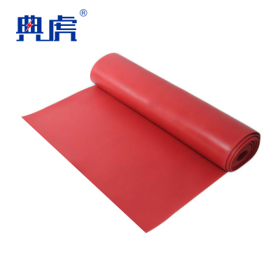 典虎 绝缘橡胶垫 红色8mm*1m*10m 卷