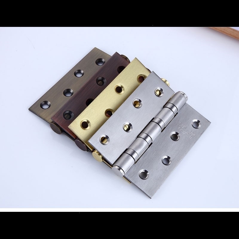 闪电客子母合页4寸木门房门合叶大门平开荷叶折叠黑色活页五金 质量