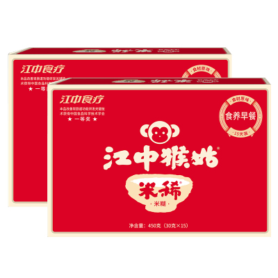 [新日期]江中猴姑米稀900g(450g*2盒)冲调米糊燕麦片 父亲节礼物 送长辈礼品