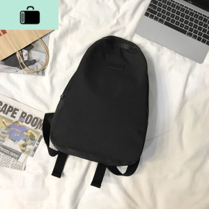 简约风韩版双肩包女纯色休闲尼龙旅行背包大容量电脑包书包高中生NEW LAKE