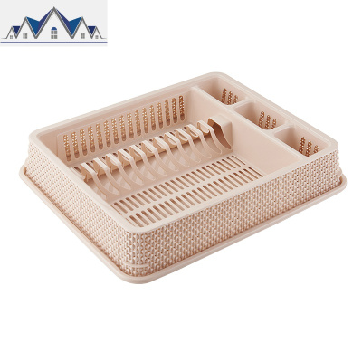 大号厨房放碗架塑料沥水篮碗筷收纳盒碗柜晾放洗碗碟餐具置物架 三维工匠