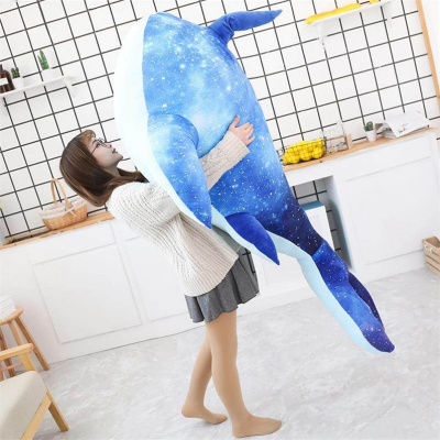 版鲲男生庄周床上鱼抱枕个性个性潮毛绒王者荣耀男孩公仔玩具玩偶星空款云端筑梦师独角鲲-I6780厘米（收藏送挂件）