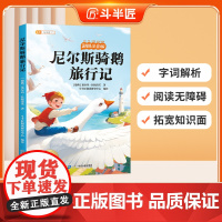 [斗半匠]尼尔斯骑鹅旅行记彩图注音版小学生一二三年级阅读课外书必读6-12岁儿童文学读物世界经典文学名著小学故事书目原著