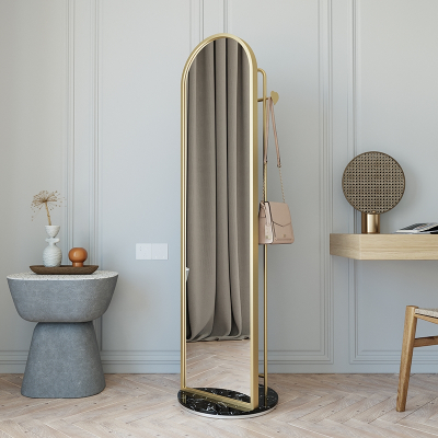  立体旋转大镜子北欧全身镜家用卧室轻奢阿斯卡利(ASCARI)落地挂衣架一体ins试衣镜