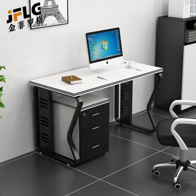 苏宁 金菲罗格 办公家具 钢架职员员工办公桌