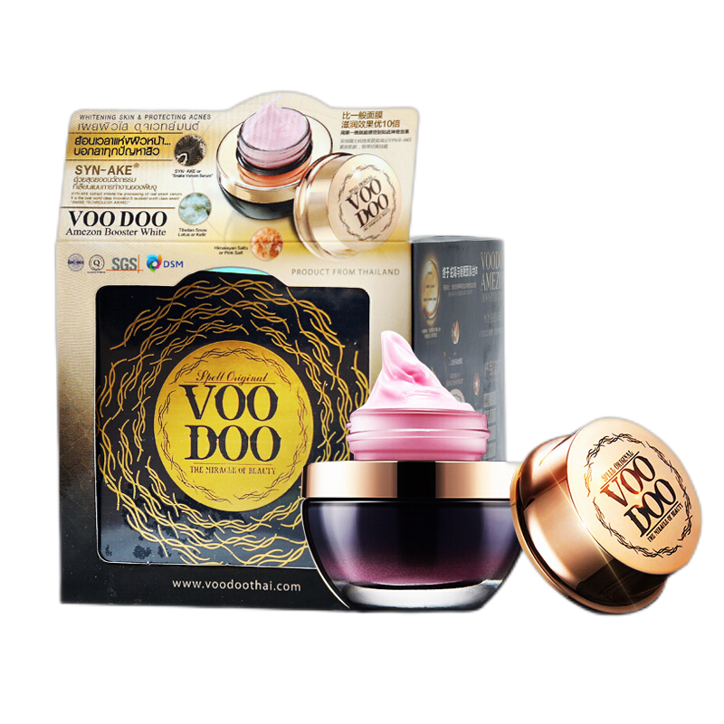 voodoo泰国蛇毒免洗睡眠面膜黑瓶 补水保湿 收缩毛孔祛痘 淡化痘印30.