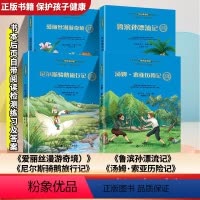 [四册必读]六年级下册(后页自带练习及答案) [正版]崇仁专版小学六年级下册快乐读书吧崇仁鲁滨孙漂流记尼尔斯骑鹅旅行记汤