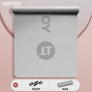 yottoy瑜伽垫女生专用防滑加宽加厚家用健身地垫子隔音减震舞蹈跳操宿舍